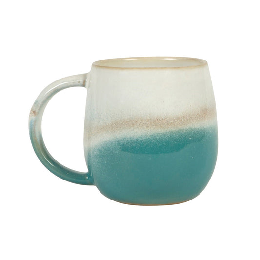 Dipped Glaze Teal Mug